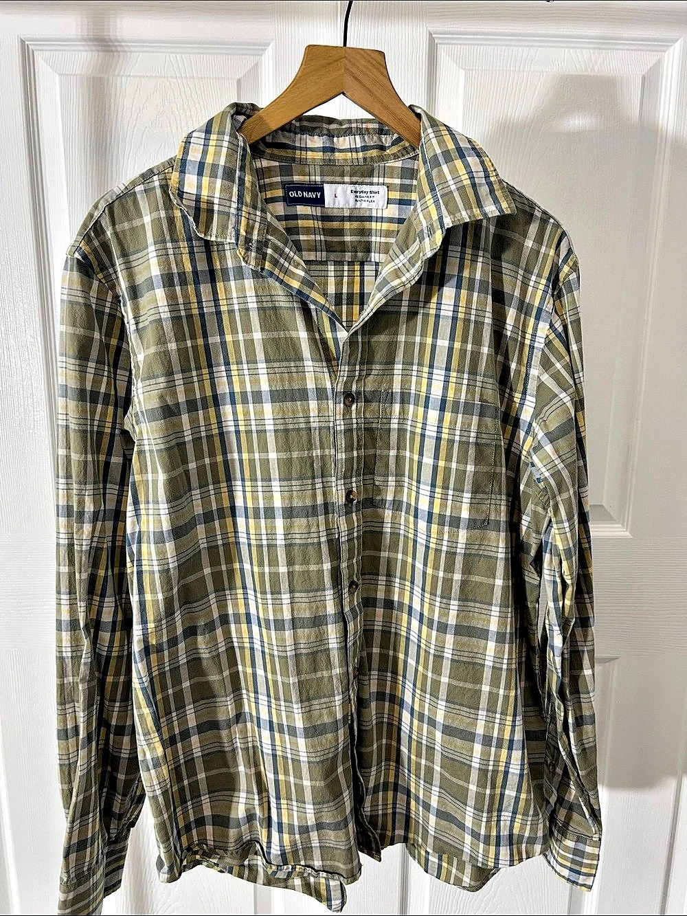 Old Navy Everyday Shirt Regular Fit Built-In Flex Built-In Flex Plaid Shirt